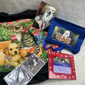 SPCA humane society bundle tote bag 2 coasters frame card lunch bag READ